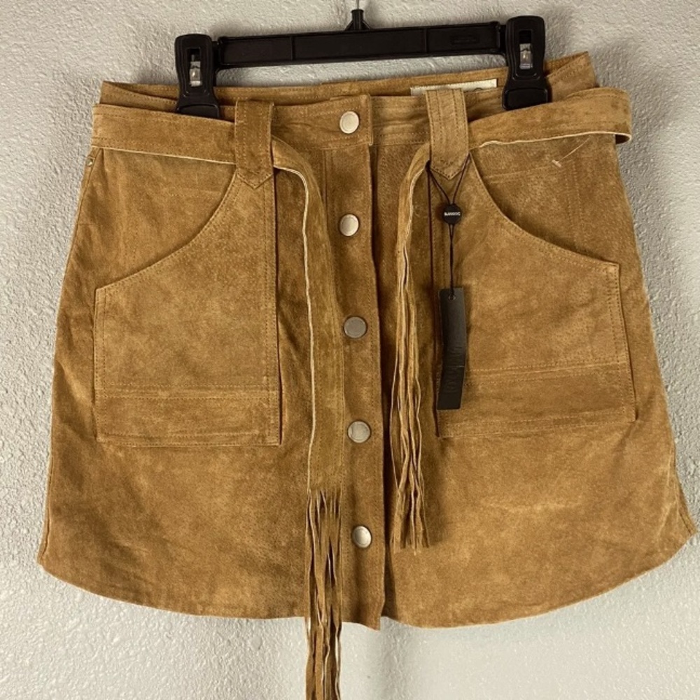 BlankNYC - Suede Leather Belted Skirt NWT size 29